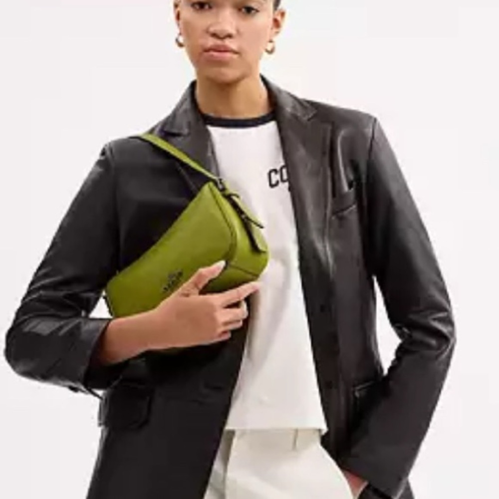 NEW- Coach Kailey Shoulder Bag Qb/bright olive - Picture 6 of 14